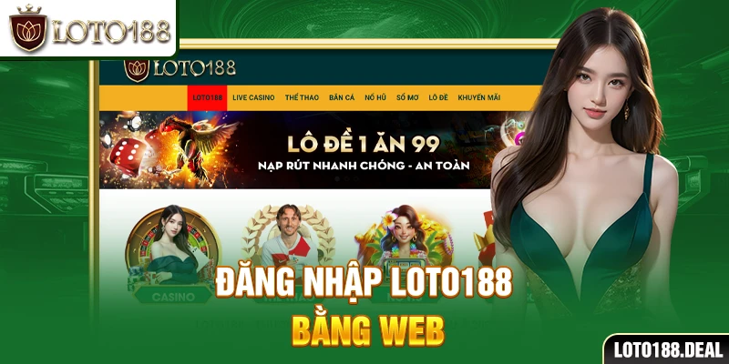 Đăng nhập Loto188 bằng web