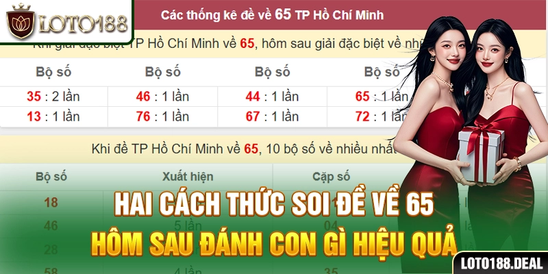 Hai cách thức soi đề về 65 hôm sau đánh con gì hiệu quả